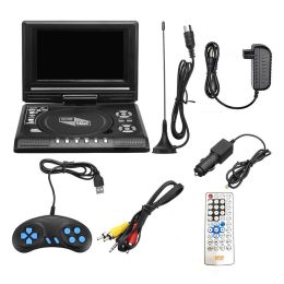 Players 7.8 Inch TV Home Car DVD Player Portable HD VCD CD MP3 HD DVD Player USB RCA Portable Cable Game 16 9 Rotate LCD Sn