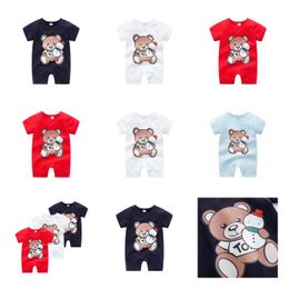 Rompers 2022 Kids Romper Summer Boys And Girls Fashion Newborn Baby Climbing Clothes Brands Girl Infant Drop Deliv Babydhshop Deliver Otxaw