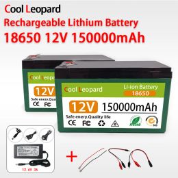12V 18650 Lithium Battery Pack 3S6P 150000mAh Built-In High Current 80A BMS For Sprayers Electric Vehicle Batterie+12.6V Charger