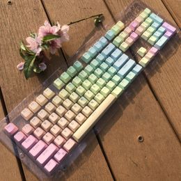 Accessories 104 Keys Rainbow Gradient OEM Profile PBT Keycaps For MX Switch Mechanical Keyboard RGB Gaming Backlit Keycap Custom Key Caps