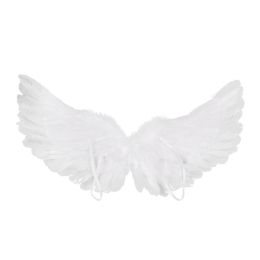 Children's White Feather Angel Wings for Dance Party Cosplay Costume Stage Show Weddings Fancy Party Carnival Holiday Dress