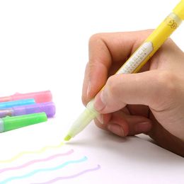 1pcs ZEBRA WKS18 Colour Rough Key Highlight Fluorescent Marker Hand Account Kirarich Shiny Pearlescent Pen Waterproof