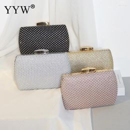 Evening Bags 2024 Fashion Women Clutch Shoulder Women'S Handbag With Rhin2024one For Party Wedding Ladies Clutches Birthday Gift