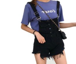 2019 Fashion Denim Overalls for Women Jumpsuit Female Rompers Womens Playsuit Salopette Straps Shorts Rompers1239367