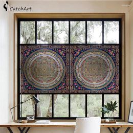 Window Stickers Modern Glass Shading Paper Film Matte Bed Opaque Bathroom Decoration Mandala