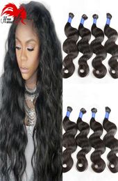 Micro mini Braiding Bulk Hair Hannah product Unproceseed Bulk Hair For Braiding 3pcs Body Wave Human No Weft Brazilian Hair9279811