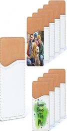 Sublimation Blanks Phone Wallet PU Leather Card Holder For Back Of smartPhone Stick On Iphone Android DIY Blank3273617