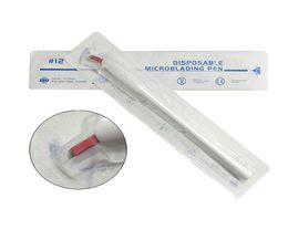 blister package white disposable microblading tattoo pen with blade cf u needle microlading needle manual microblade needles 6206752