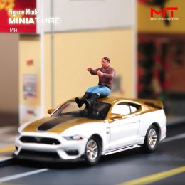 Miniatures Figures 1/64 Male Driver 3D Print Resin Figurine Model DIY Creative Scene Props For Vehicles Cars Toys Decor