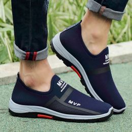 Boots Summer Casual Men Shoes Lightweight Sneakers Men Mesh Fashion Walking Shoes Breathable Slip on Mens Loafers Zapatillas Hombre
