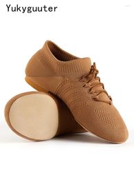 Dance Shoes Women Breathable Ballet Jazz Soft Sole Professional Sneakers Ballroom Practise Salsa Flat