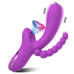 3 in 1 Clitoral Sucking Vibrator Female For Women Clit Clitoris Sucker Vacuum Stimulator Dildo sexy Toys Goods for Adults 18