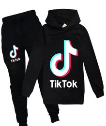 Teen Kids TikTok Clothes Set Boys Girls Hoodies and Jogger Pants 2 Pcs Suits Tik Tok Tracksuit Outfits Children 314 years272F3329530