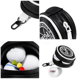 Golf Ball Bag Portable Mini Waist Bag with Carabiner Storage 3 Ball and ball teeGolf Supplies for Beginners