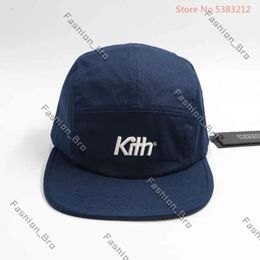 Kith 5 Panel Camp Cap Adjustable Baseball Cap Snapback Hip Hop Trucker Caps for Men Women Dad Hat Casual Sun Visor Outdoor 345