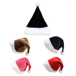 Berets Christmas Party Hat Furry Plush Santa Funny Decoration Claus Costume