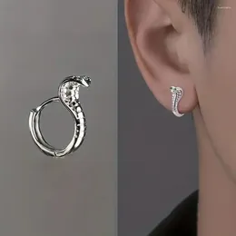 Stud Earrings Fashion Ear Studs For Women Men Hoops Trendy Niche Design Snake-shaped Buckle Accessories