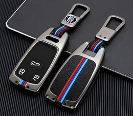 Car Key Cover Case Bag For Audi A5 Q7 S4 S5 A4 B9 A4L 4m TT TTS RS 8S Smart Keychain shell Accessories remote auto Styling2690404