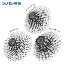 SUNSHINE Ultralight 11 Speed Road Bike Freewheel 12 Speed 28T 32T 34T 36T Bicycle 11V Cassette Flywheel K7 Gravel for Shimano HG