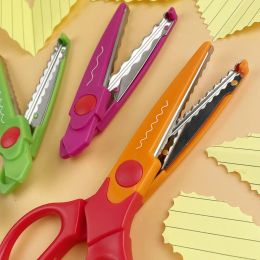 MOTARRO 4 Style/Set Minimalistic Lace Scissors Wavy Pattern Small Round Head Children Special Student Art Tool Stationery