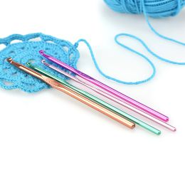 1pcs Metal Knitting Needles Crochet Hooks Handmade DIY Hand Craft Yarn Hook Weave Sweater 2/3/4//5//6/6.5/7/8/9/10mm Sewing Tool