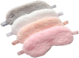 4 Pack Sleep Masks Soft Sleeping Blindfold Cover Sleepover Gift Birthday Party Comfortable Silky Fabric Cozy Fluffy Furry Eye Pill7970755