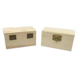 Retro Wooden Storage Box Square Hinged Storage Boxes Craft Gift Box Jewellery Box Home Desktop Clamshell Storage Decoration