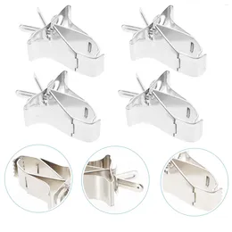 Other Bird Supplies 5Pcs Durable Birds Food Vegtable Fruits Holder Feeder Devices Clip For Parrots (Silver)