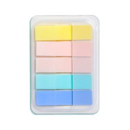 8 Types Morandi Color Plastic Sticky Note Waterproof Memo Pad School Office Student Stationery Take Notes