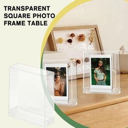Frames 3 Inch Mini Transparent Po Frame PC Collection Display 1pc Card O6K9
