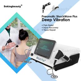 2 In 1 Shock Wave Deep Vibration Ultrasound Therapy Intelect Puls Pneumatic Shockwave for ED Treatment Body Pain Relief