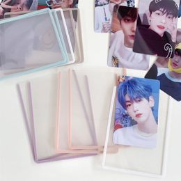 10Pcs Photo Protective Toploader Kpop Photocard Supplies Coloured Frame Card Film Photocard Holder Keep Cards Safe & Scratch-free