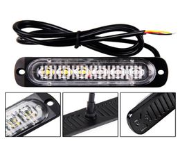 1pc 1224V 6LED Car Truck Emergency Warning LED Strobe Flash Light Hazard Flashing Lamp Driving DayLight Bar Police Firefighter2969929