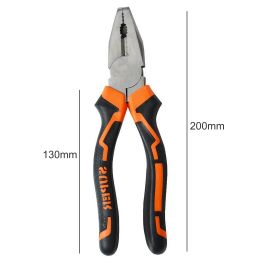 STONEGO 1PC 8-Inch Lineman Pliers - Multi-Functional Wire Cutter, Hardware Tool Electrician Wire Cutting Pliers