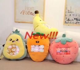 Plush toy Creative snack pillow a bag of snacks strawberry avocado doll banana carrot Children039s gift6277889