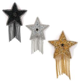 Sexy 1 Pair Breast Nipple Cover for Women Tassel Rhinestone Star Nipple Stickers Reusable Silicone Nipple Pasties Chest Stickers