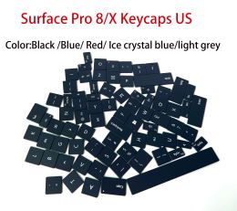 Keyboards Original For Surface Pro8 ProX Key Cap Keyboard Cap 1983 1876 Set Of Keycaps Black Grey Blue Red US