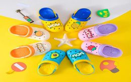 Children039s sandals Physical shootingsho New summer cute cartoon strawberry Orange Beach baby fruit children cool slippers5930596