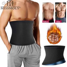 Slimming Belt Men Body Shaper Abdomen Fat Burning Reduce Weigh Fitness Sauna Sweat Waist Trainer Belt Belly Slimming Shapers 240409