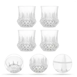 Disposable Cups Straws 4PCS LED Flash Drinking Crystal Pineapple Design Glow Water Tumblers For Party Decor Bar