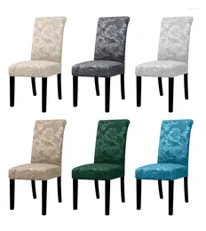 Chair Covers Velvet Jacquard Cover For Living Room Seat Elastic Slipcover Furniture Decoration Banquet El Home 1 Pcs