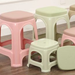 Thickened Plastic Stool Household Dining Chairs Ultralight Minimalist Dining-Table Chair Space Saving Sillas Interior Furniture