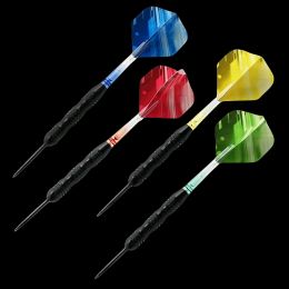 6PCS/Pack Plastic 2BA Screw Soft Darts Professional Transparent Darts Tail Anti-fall Anti-falling Leaf Shafts Durable Darts