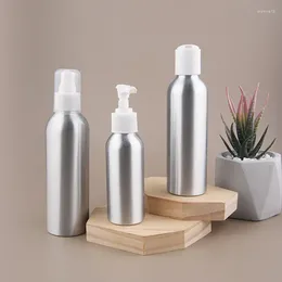 Storage Bottles 5Pcs/Lot Aluminum Bottle Full Cover Socket Pump Lotion Sub Cosmetics