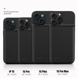 Powerbank Case For iPhone 15 Pro Max 15 Plus 15 Pro 15 Battery Cases 6800mAh Portable Charger External Battery Power Bank Cover