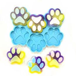 Pendant Silicone Mold Cat Paw Earring Mold For Craft DIY Necklace Keychain Crystal Epoxy Resin Casting Mould Jewelry Making Tool