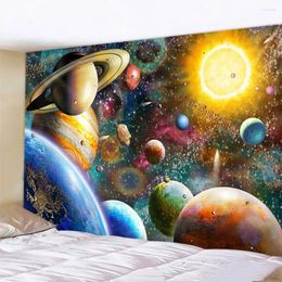 Tapestries Tapestry Dream Solar System Planets Pattern Home Decor Wall Blanket Galaxy For Bedroom Warm Decorations