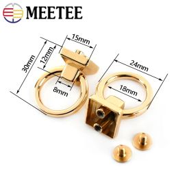 10/20Pcs Metal O Ring Bag Side Clip Buckles Screw Strap Connector Clasps Handle Handbag Belt Leather Craft Hardware Accessories