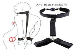 Open Mouth Gag Ball Harness Restraints Erotic Games With Handcuffs Slave Fetish BDSM Bondage Adult Game Sex Toys For Couples9516432