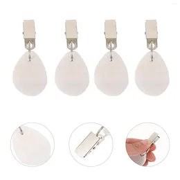 Table Cloth 4 Pcs Tablecloth Clip Pendant Home Accessories Decor White Stone Windproof Weights